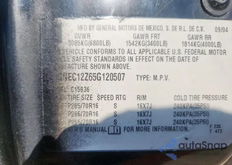 2005 Chevrolet Avalanche C1500 из США, поврежденный, VIN 3GNEC12Z65G120507